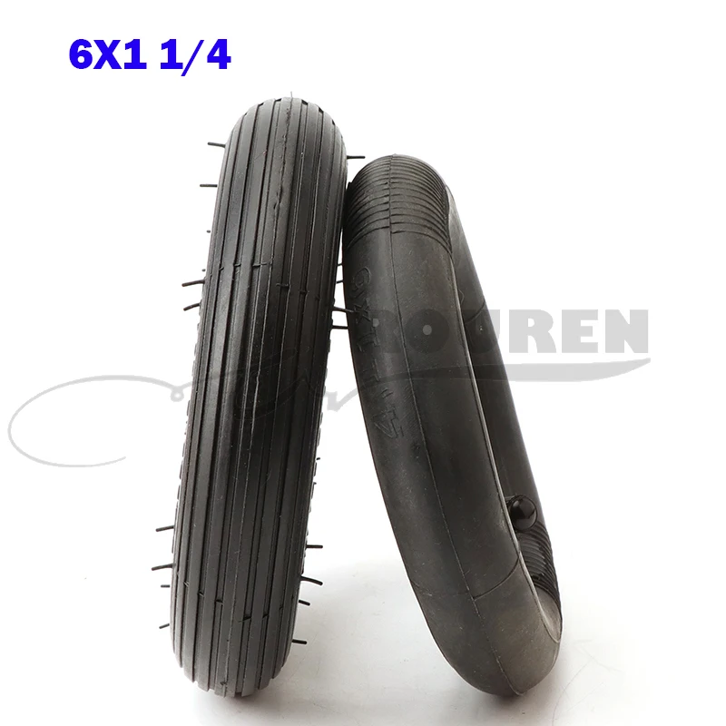 

For Electric E-Bike A-Folding Bike 6 Inch Pneumatic Tire 6x1 1/4 Tyre 150MM Scooter Inflation Wheel Inner Tube