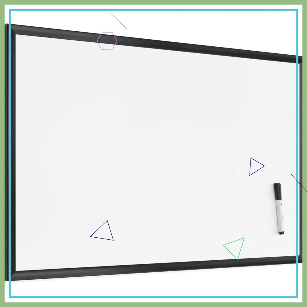 

Магнитная доска для записей 24x36 дюймов с черной деревянной рамкой, настенная, для офиса, класса, домашнего планирования