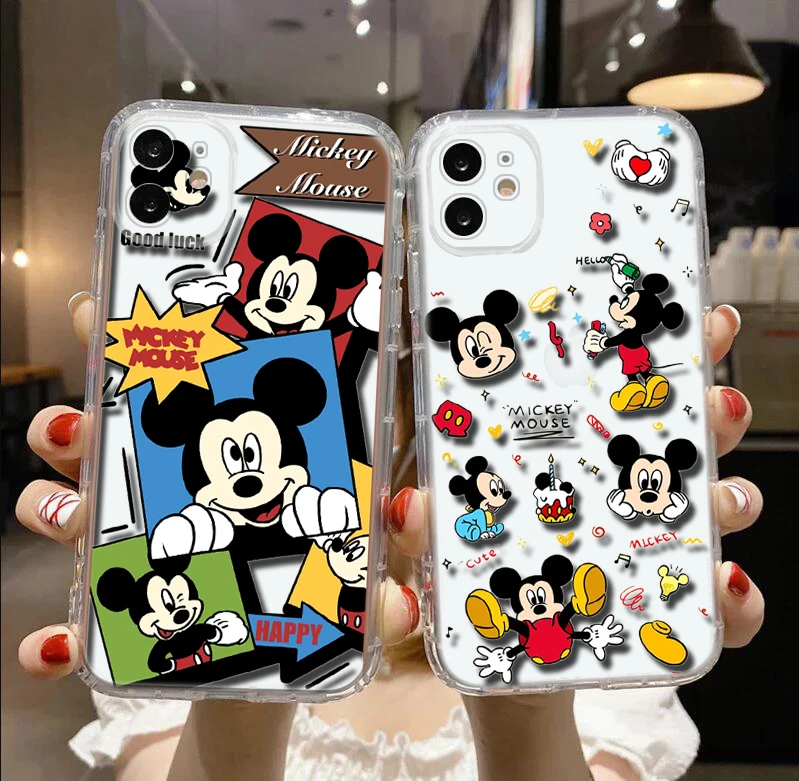 Mickey and Minnie Soft Case for Moto G4 Plus G41 G5 Plus G50 G51 G5S G6 Play G60 G7 Power G71 G5 G9