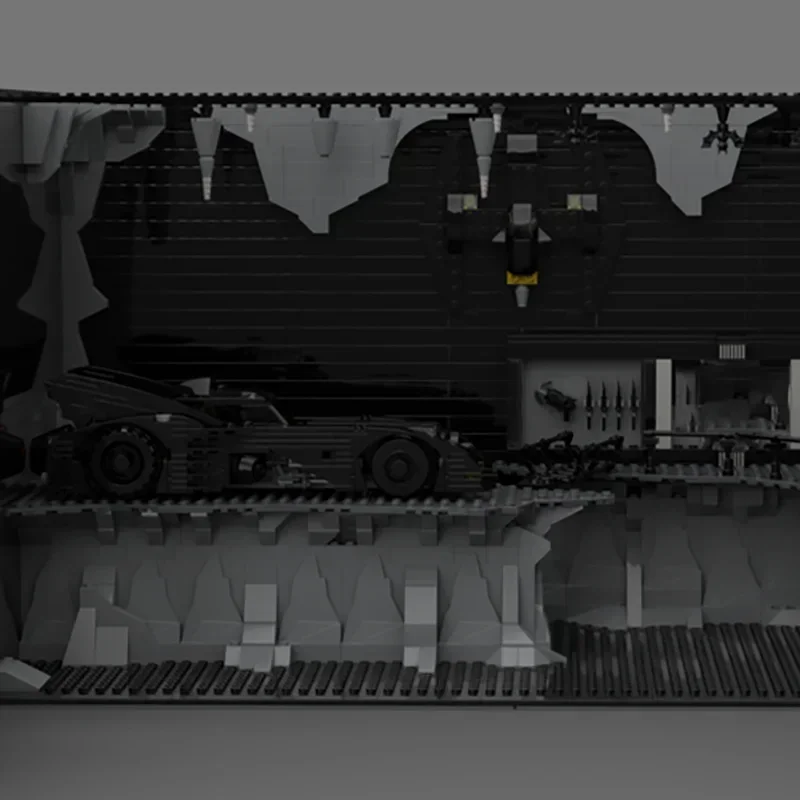 Hero Movie klocki BatCave Shadowbox Redux Model technologia cegły DIY montaż ciemny rycerz konstruscja zabawki prezenty