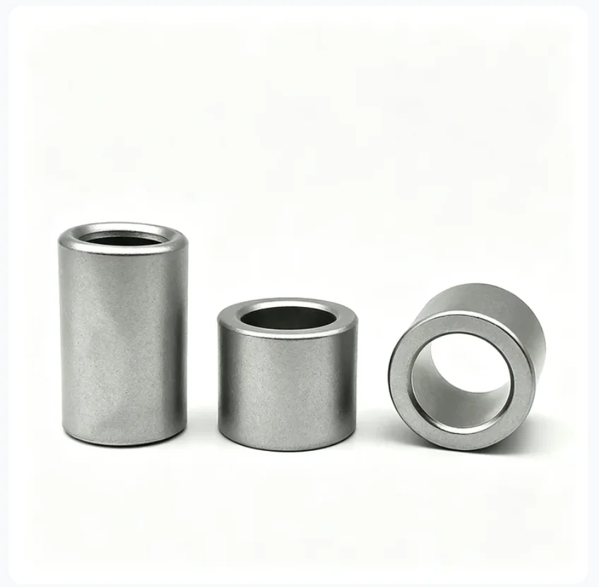 ID 10.2/12/12.1/12.2/12.5/14.1/15.2/18.8mm Galvanized Carbon Steel Cylindrical Hollow Sleeve Unthreaded Iron Bushing 20‑2Pcs