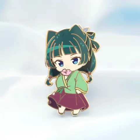 Moda Maomao Esmalte Pin Anime Personagem Espressão Bonito Lapela Pin Crachá Fãs Presente