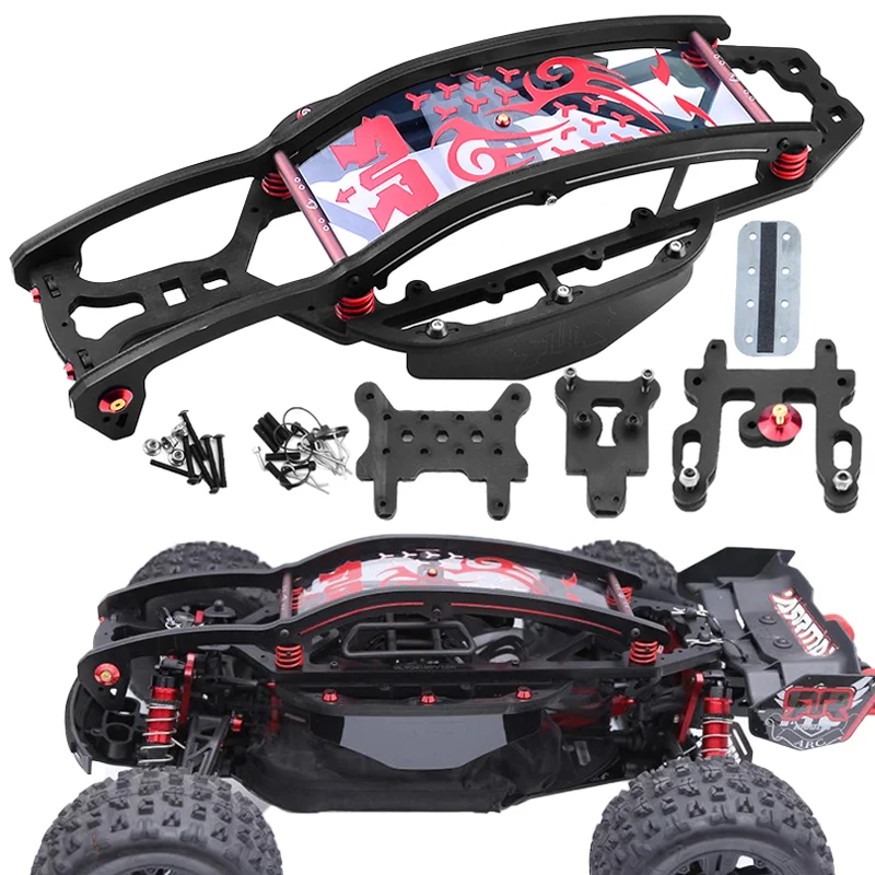 For 1/8 ARRMA RC Simulation Nylon Shell Based Roll Cage Anti-collision KRATON 6S EXB V6 EXB V2 V5 Speed Truck Car