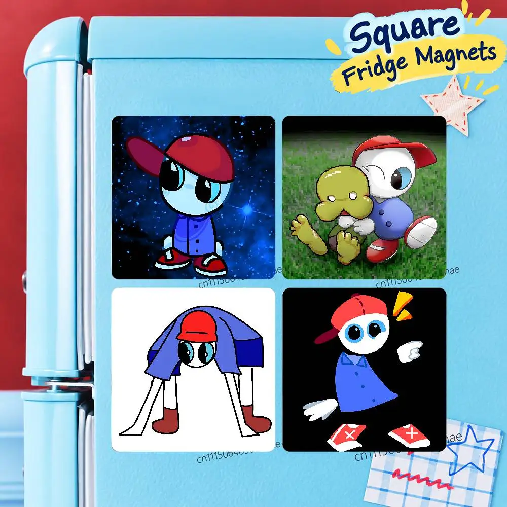 FOR Endacopia Game Mellow Custom Square Fridge Magnet HD Pattern Personalized Photo Magnetic Sticker for Fridge Whiteboard