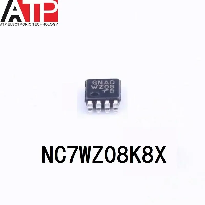 (10piece) New Original NC7WZ08K8X WZ08 WZOB VSSOP8 Chip IC GATE AND 2CH 2-INP US8