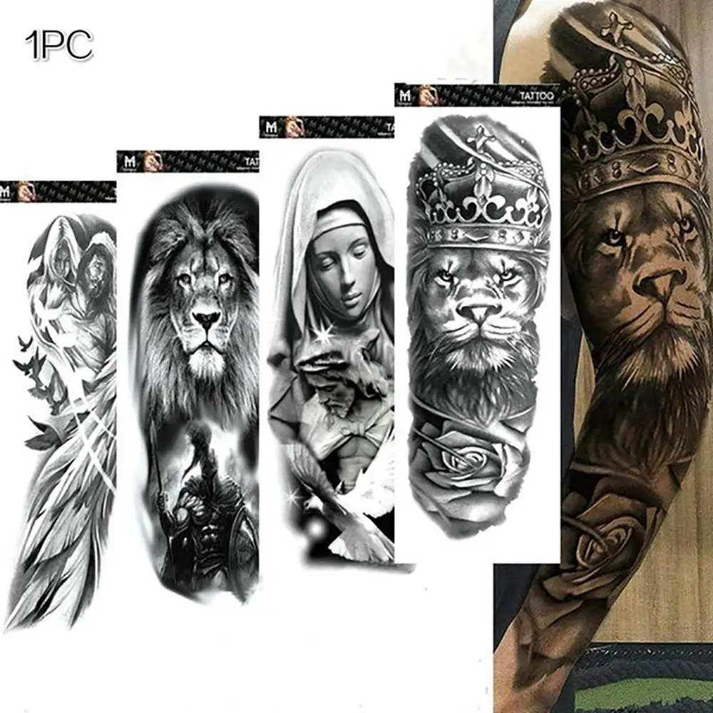 Fashion Body Art Women Tattoo Temporary Full Arm Tattoo Waterproof Tattoo Sticker