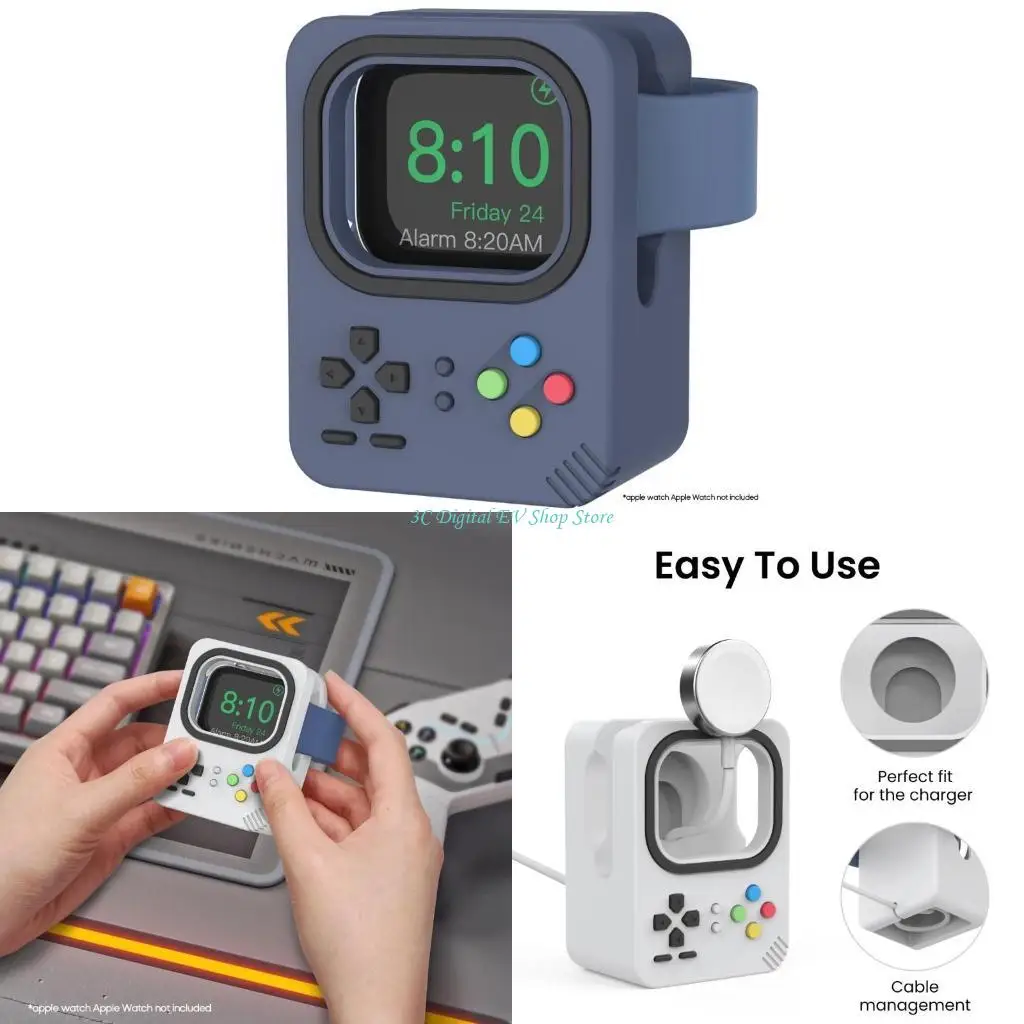 

E74D SmartWatch Carder Stand для часовых силиконовых зарядных зарядных док