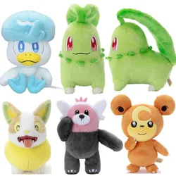 Cute Pokemon Peluche Bewear Quaxly Yamper Chikorita Teddiursa Game Animals Anime Figures Christmas Gifts Plush Toys For Kids