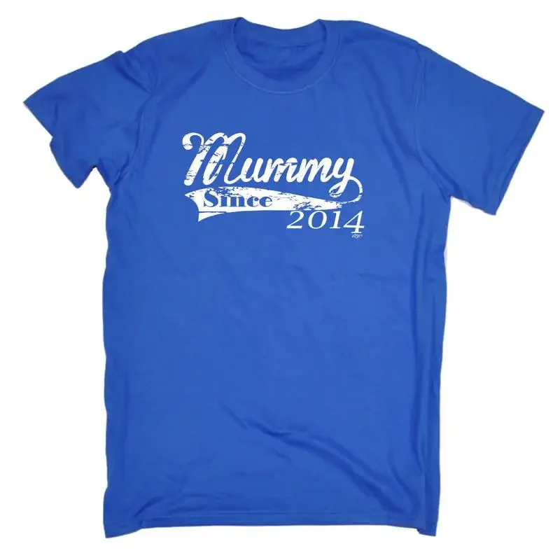 Mummy Since 2014 Mens Funny Novelty T Shirt Top