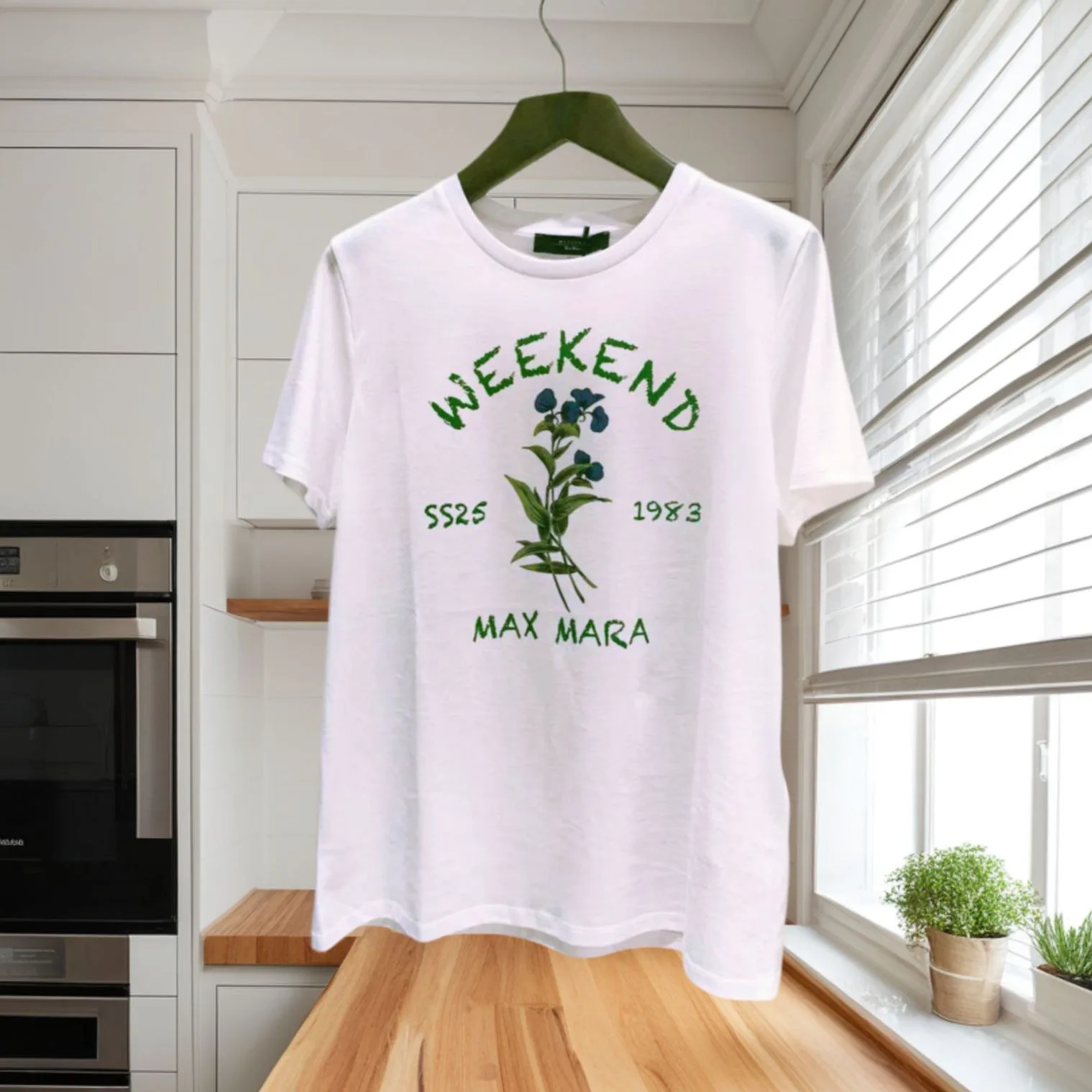 

Summer New 26 Loose Fit Pure Cotton Short Sleeve T-Shirt Women's Casual round Neck Printed Top Fashionable Floral Half Sleeve