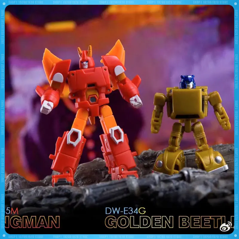 Dr.Wu Transformation Dw-E34g&E35m Cyclonus Golden Goldbug Action Figure Mini Modle Figurine Toys Customized Gift