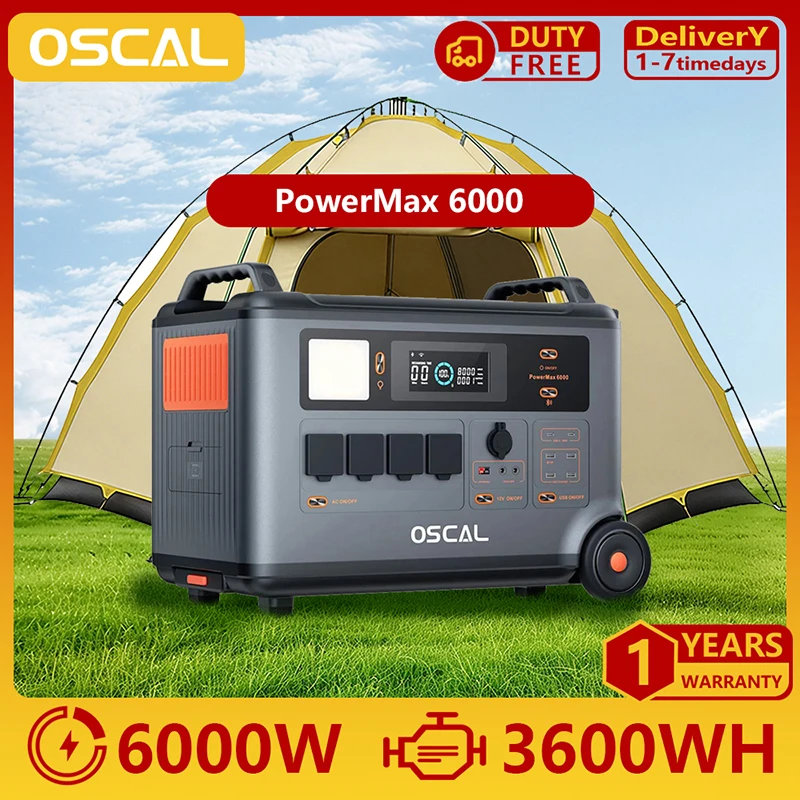 Oscal PowerMax 6000 — l’autonomia di un generatore da cantiere, senza rumore né benzina