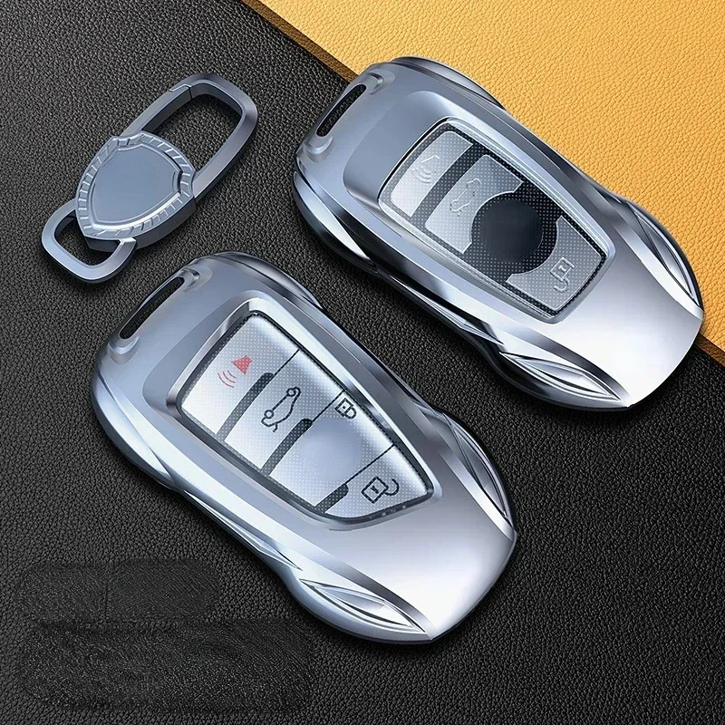 

For BMW 3 5 Series X1 X2 X3 X4 X5 X6 X7 Zinc Alloy Silver Car Key Case Keyless Cover Key Shell Car Accessories