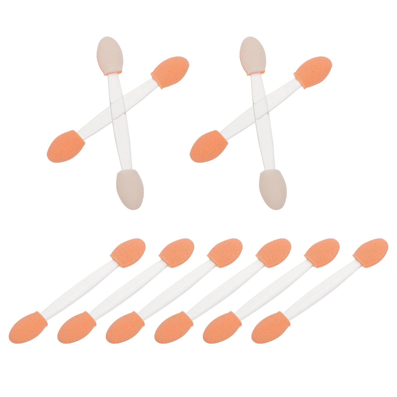

100pcs EyeShadow Brush DualEnded Sponge Applicator Sticks Disposable 6 5cm ProperHandle NonToxin MakeupTool Cosmetics