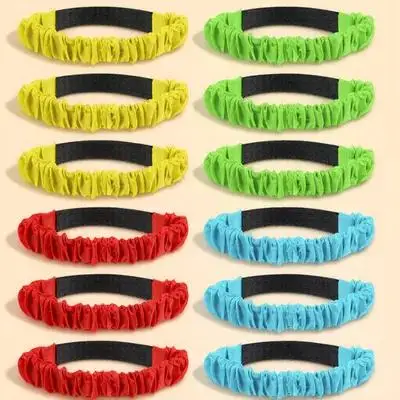 

12Pcs Legged Race Bands Elastic Tie Straps Durable Adjustable for Outdoor Indoor Relay Race Kids Adults Party Competition