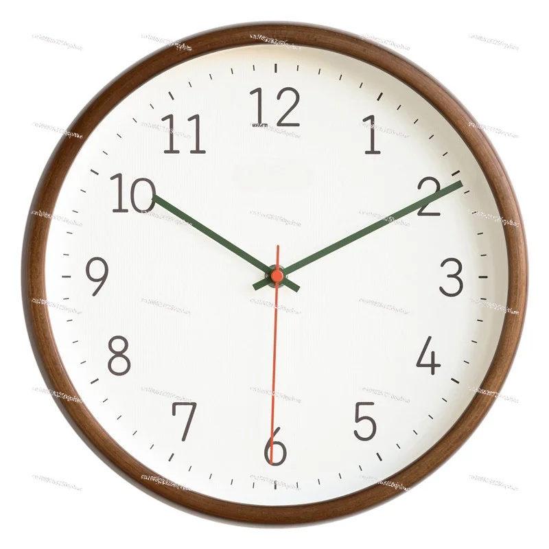 

Wooden Wall Clock Living Room Simple Modern Fashion Wall Hanging Japanese Silent Wall Clock