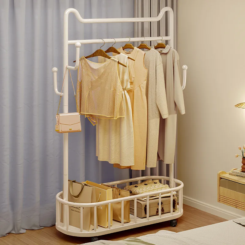 

Hanger floor bedroom hanger mobile hanging clothes storage rack Internet celebrity light luxury simple multi-functional coat