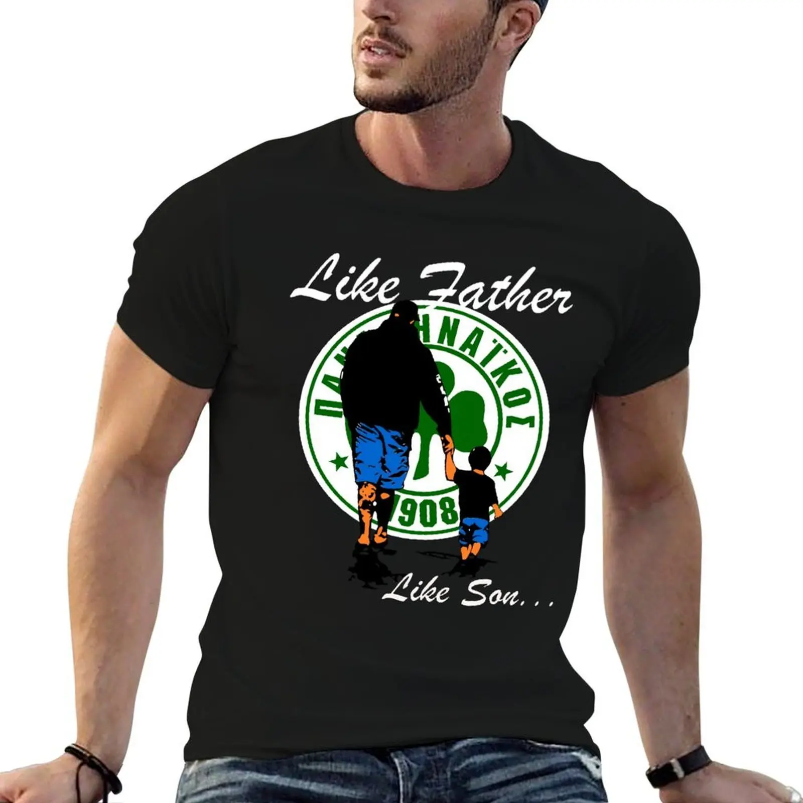 Panathinaikos Athens Greece Football Fans Gate 13 Green T T-Shirt shirts graphic tees blue archive t shirt for men