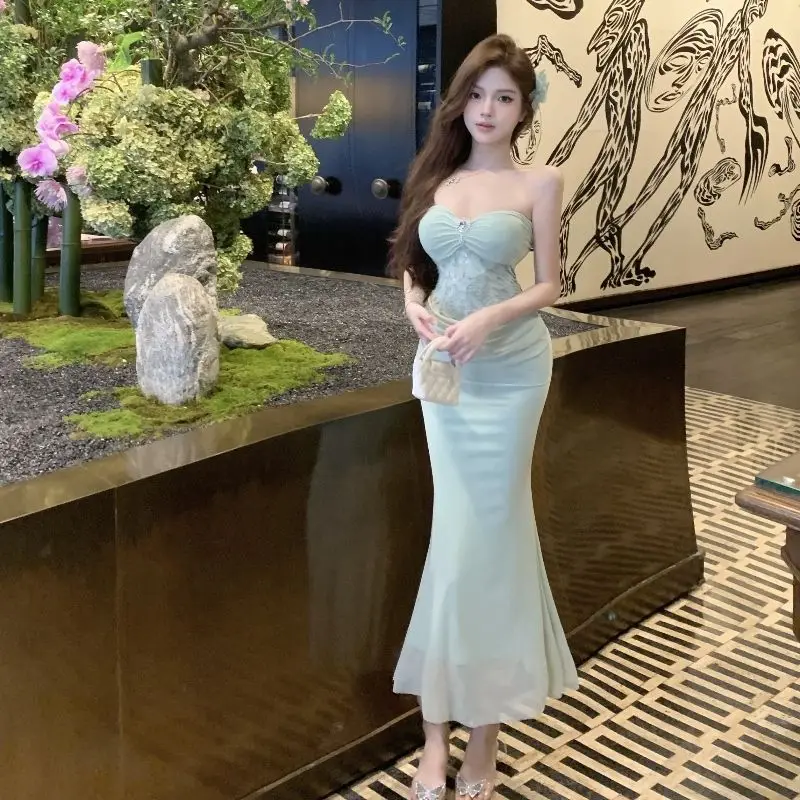 Vestidos femininos rosa primavera malha glitter lantejoulas diamantes em camadas bola festa de aniversário doce fairycore artístico declaração única