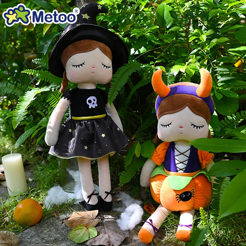 Metoo 30cm Doll Halloween Angela Plush for Home Office Bedroom Decoration Birthday Baby Shower Xmas Gift Girl Toys