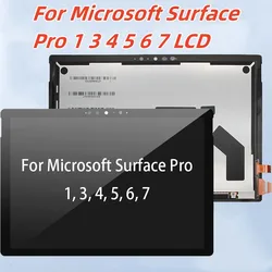 ЖК-дисплей AAAA +++++ для Microsoft Surface Pro 1 3 4 5 6 7, ЖК-дисплей кодирующий преобразователь сенсорного экрана в сборе 1886 1807 1796 1724 1631