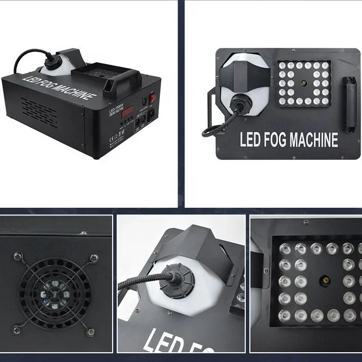 SP vertical fog 1500w DMX 24 LED output stage light mini fog machine rgb led mini stage smoke machine dmx for wedding