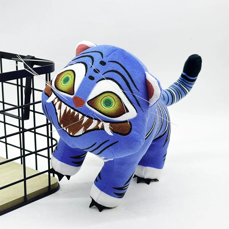 أنيمي Kpop شيطان الصيادين أفخم لطيف الأرجواني النمر قبعة سوداء العقعق مع 3 عيون الوحش هانت فتاة مجموعة محشوة للهدايا المشجعين