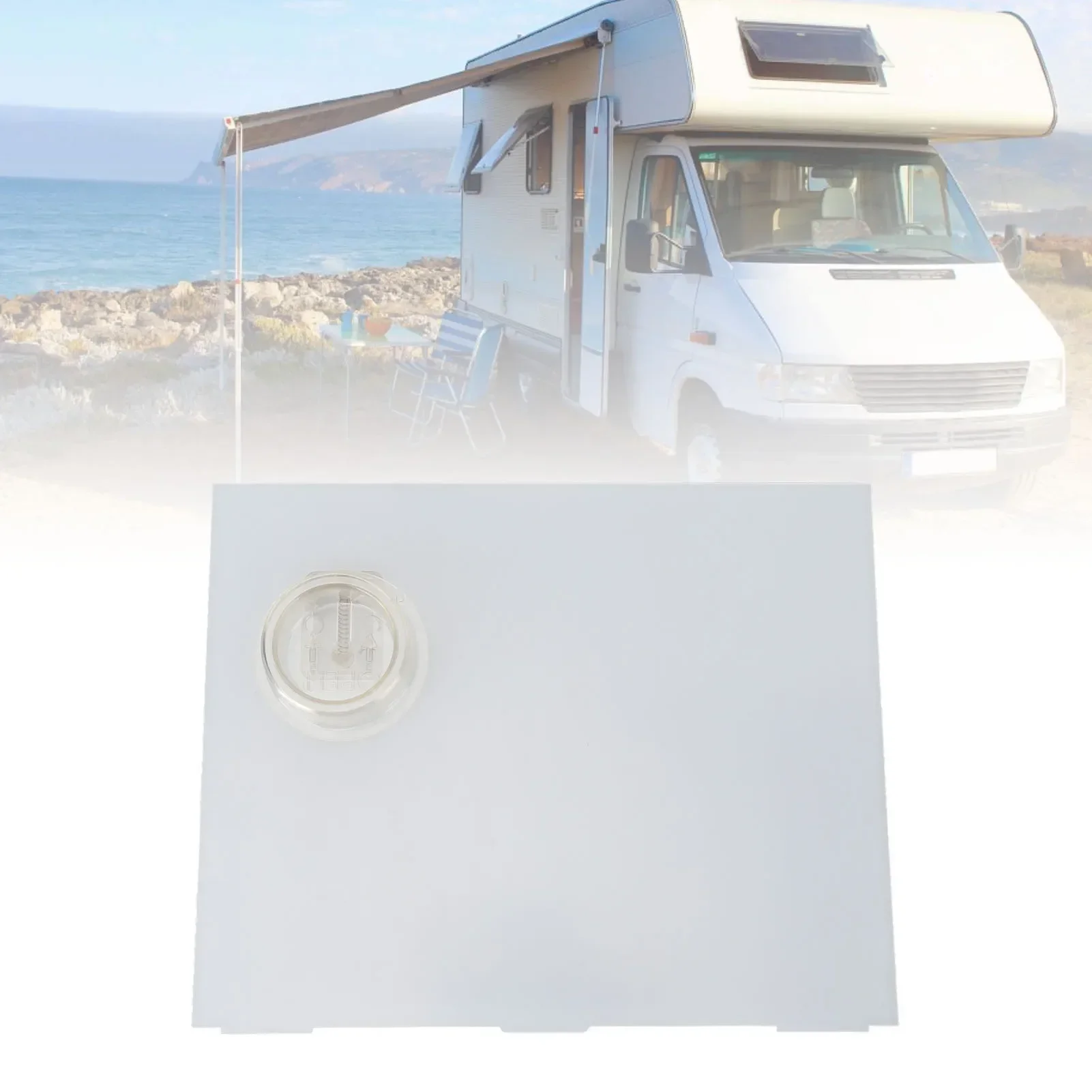 

RV Screen Door Sliding Panel Screen Door Slider Panel 12x9.75inch 239061 with Push Down Knob Opener for RV Caravan Motorhome