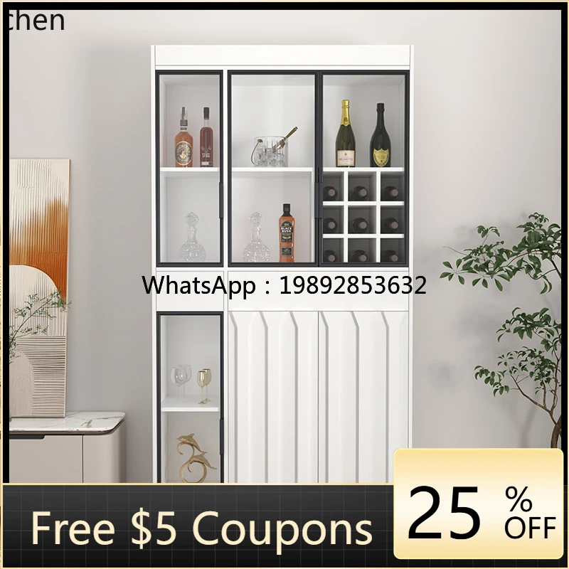 high-grade one-trip wall locker solid wood dining side cabinet household side cabinet shelf