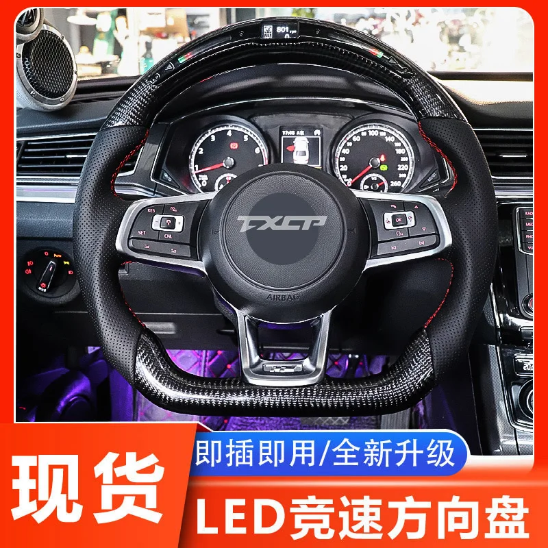 

LED Carbon Fiber Steering Wheel for Volkswagen Gti Gts R Gli Gtd
