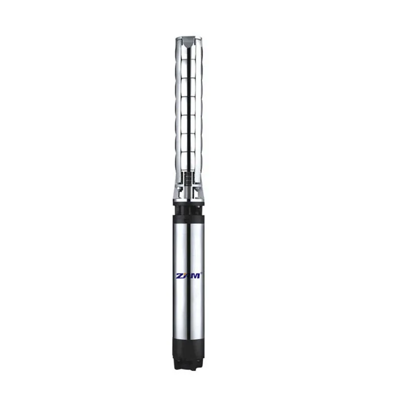 6inch 7.5HP Large Flow Electric High Pressure AC Stainless Steel Borehole Submersible Deep Well Pump for Irrigation