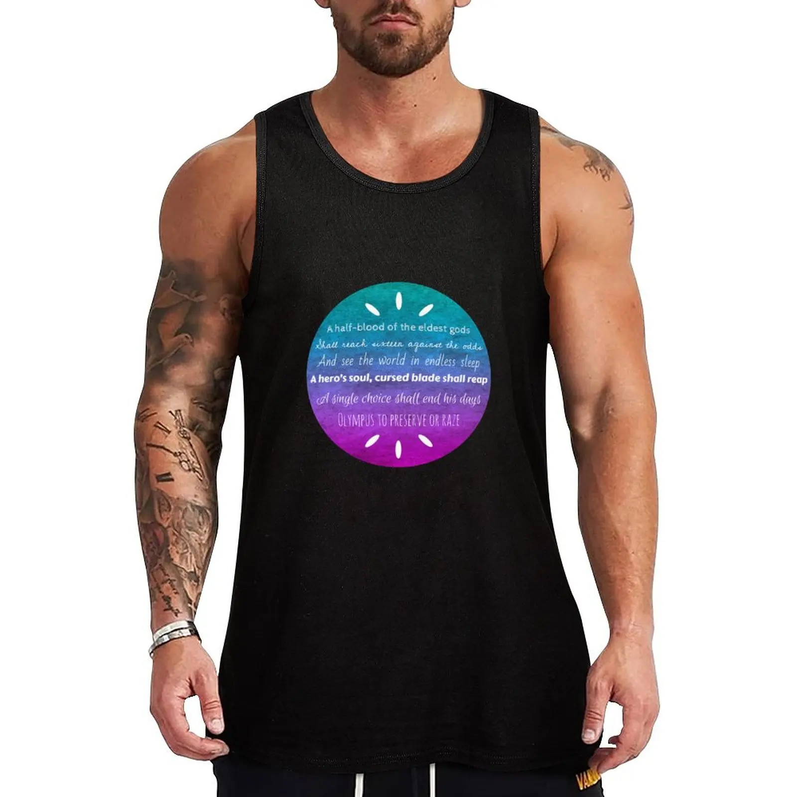 Percy Jackson Prophecy Tank Top High Breathable Tank Top Lightweight Cool Shirt