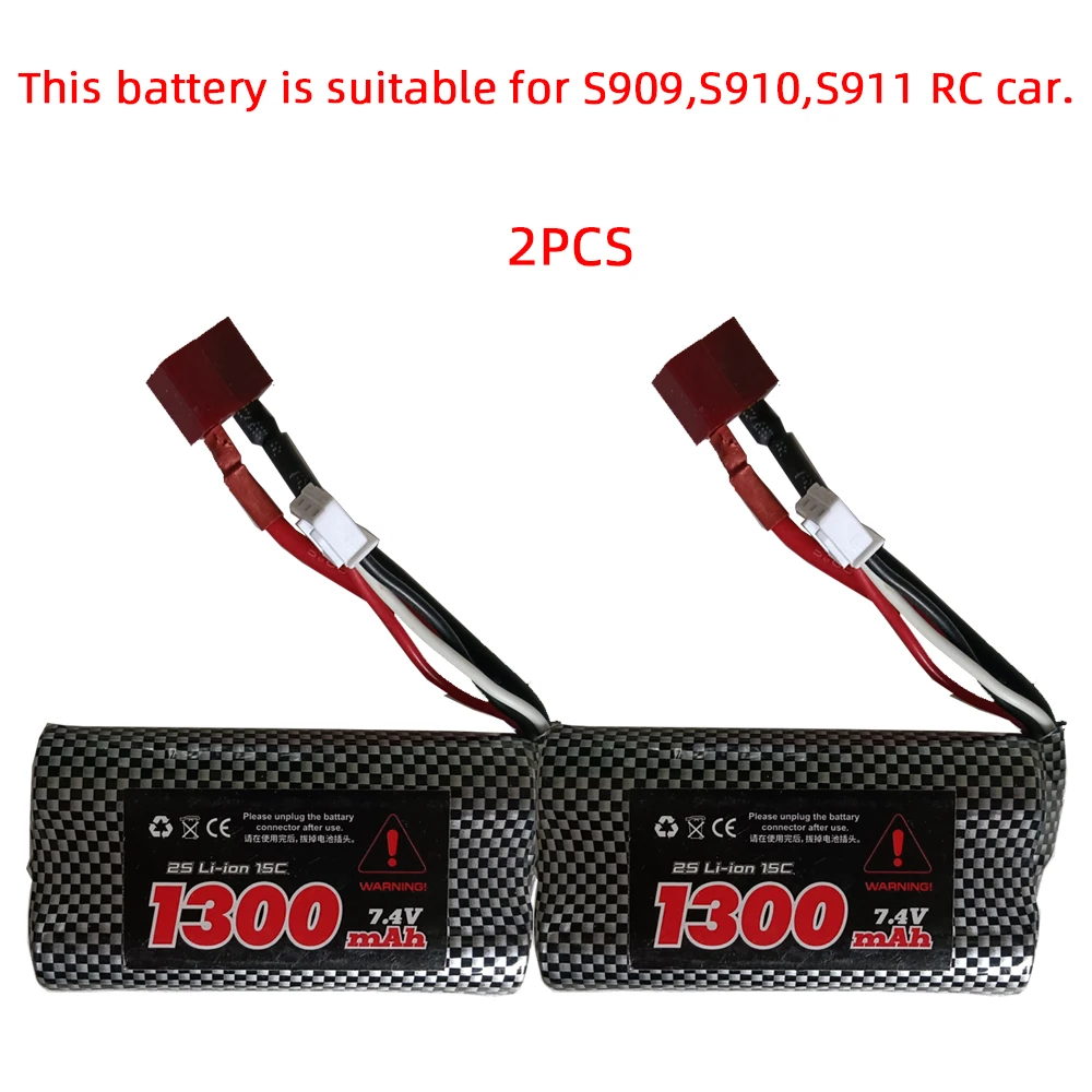 S909 S910 S911 S909PRO S910PRO S911PRO 2S 7.4V Original T-plugs Battery Rc Car Accessories