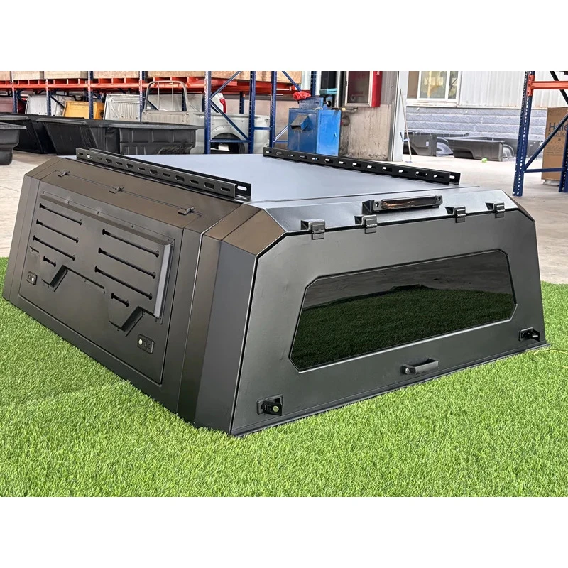Hard Aluminum Pickup Truck Bed Camper Shell Waterproof Canopy With Smart Lock