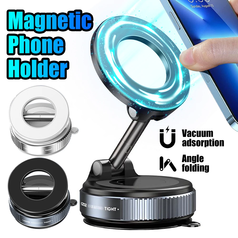 

Автомобильное магнитное крепление, электрический вакуумный держатель, складная сильная присоска для сотового телефона, Iphone 12, 13, 14, 15, 16, прямая трансляция