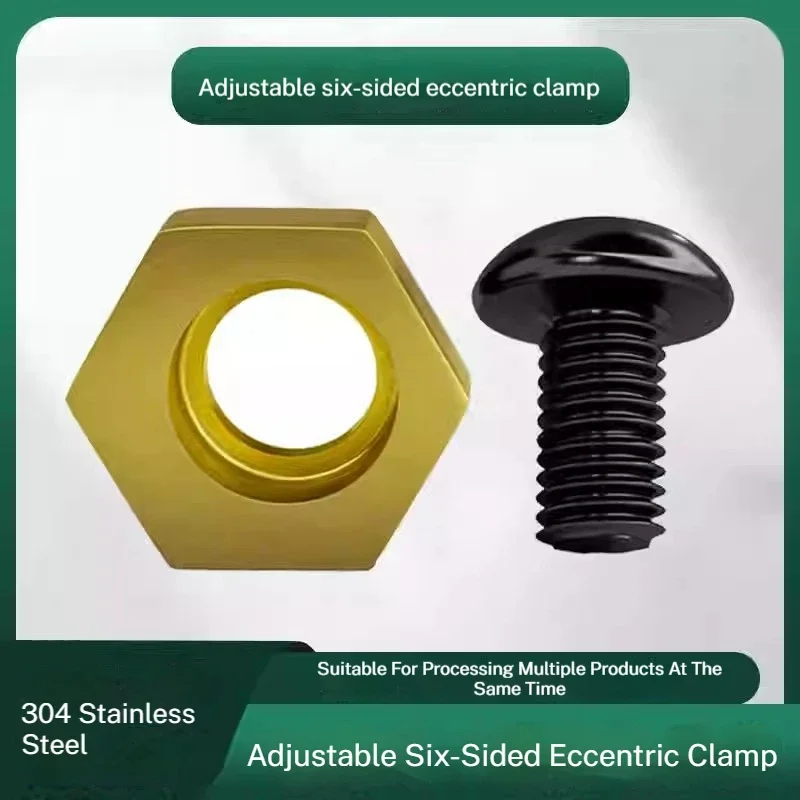 

6 шт. шестиугольные эксцентриковые зажимы для крепления якоря из нержавеющей стали с гайкой для удерживающей резьбы M4 M5 M6 M8 M10 M12 M16