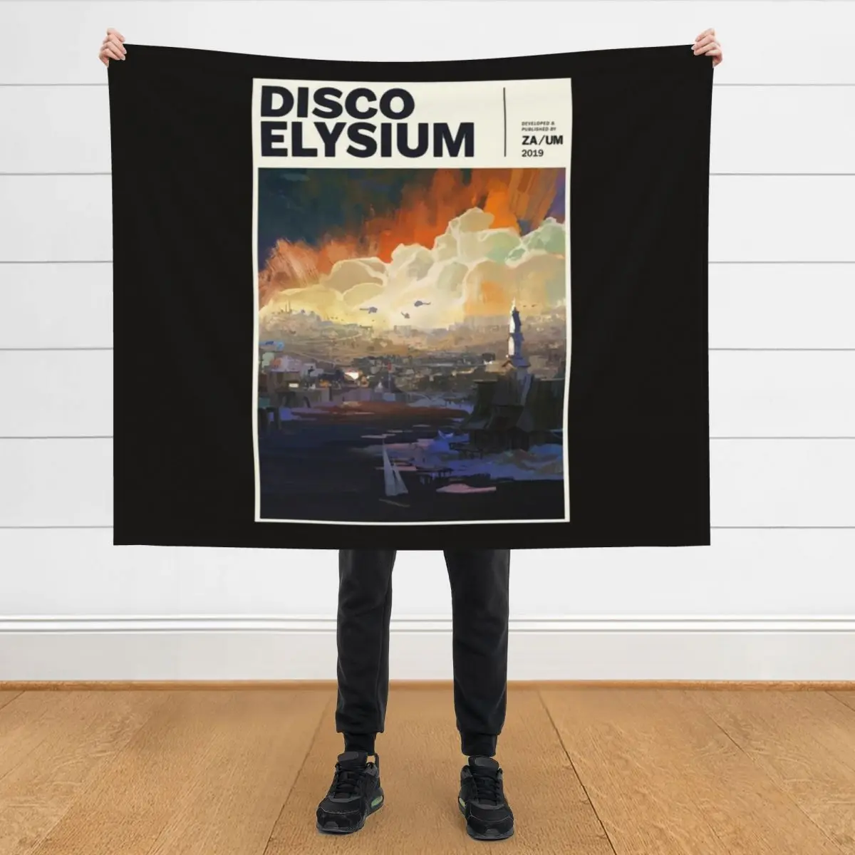 

Disco Elysium Throw Blanket cosplay anime wednesday valentine gift ideas Blankets