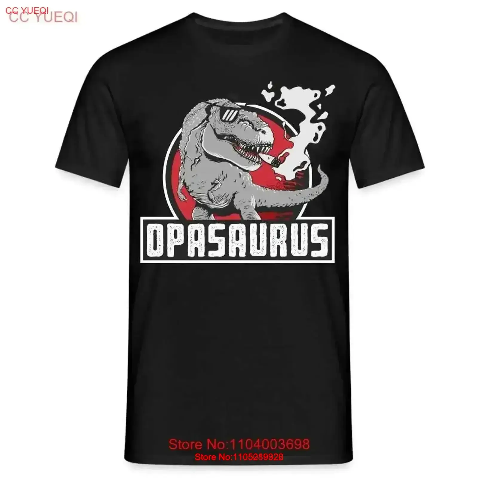 

Футболка «Дедушка Дедушка Дедушка Рекс» Забавная винтажная стираная уличная одежда Удобная стильная универсальная мужская винтажная футболка