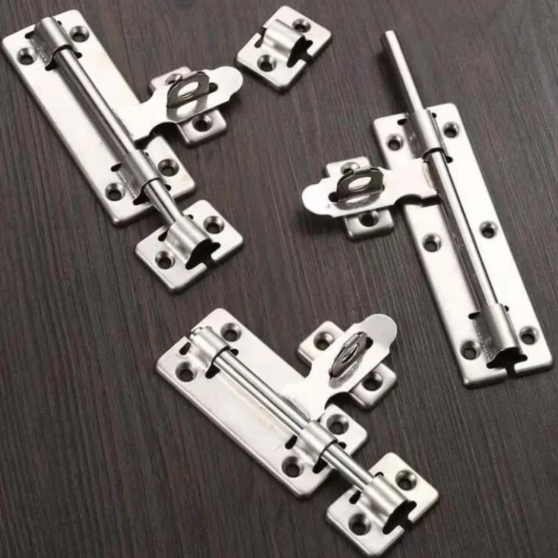 4/6/8Inch Stainless Steel Slide Bolt Lock Gate  for Gates Fences Garage Shed Doors Hardware Gate Safety Door Bolt