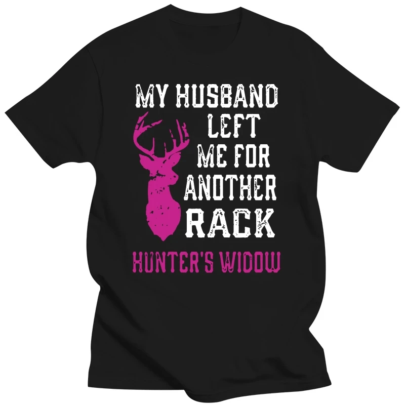 Men tshirt Short sleeve Hunter's Widow Opening Day Deer Hunting Funny Gag Gift Shirt cool tee tops Women t-shirt