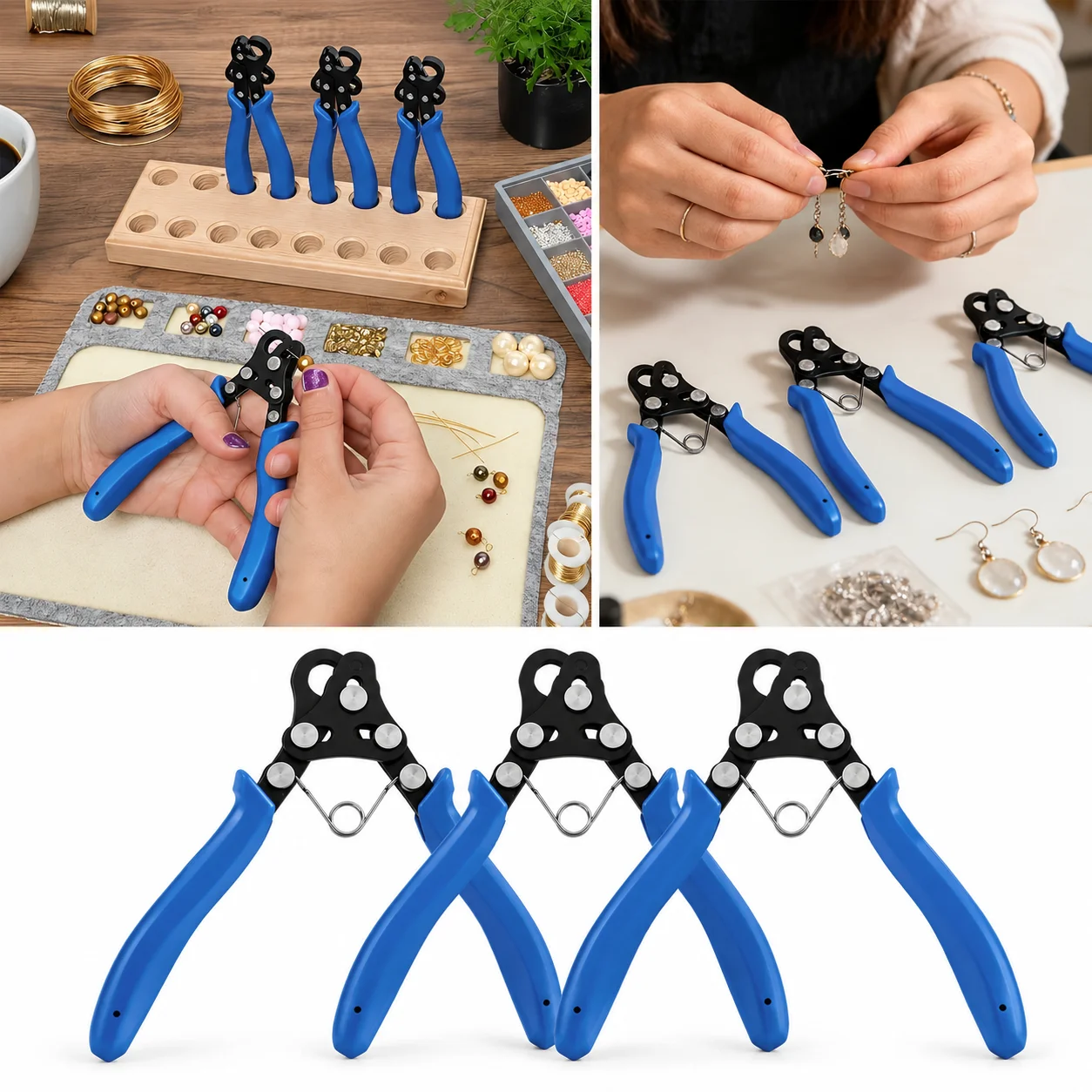 1 PC All-in-One Loop Forming And Trimming Tool for Crafts Looping Pliers with 1.5/2.25/3 Mm Options