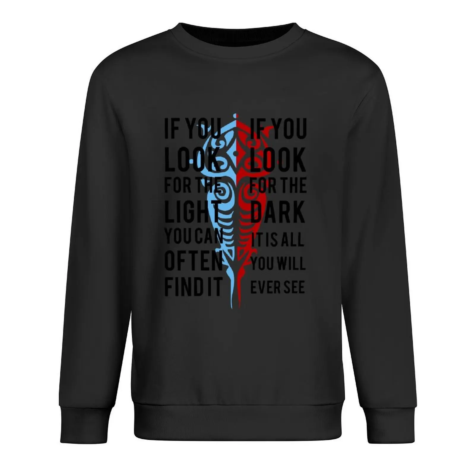 

Light in the Dark Pullover autumn new products tracksuit mens designer clothes korean clothes oversize sweatshirts