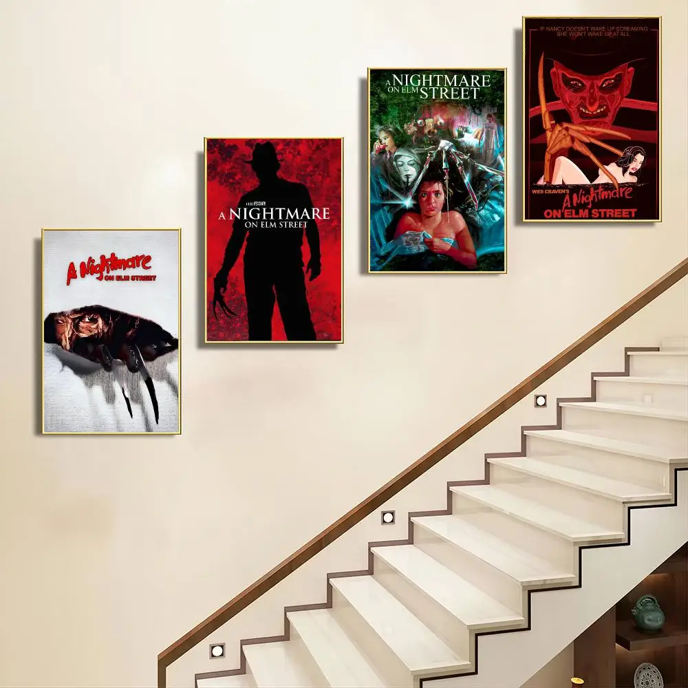 A N-Nightmare On E-Elm S-Street Poster Poster Artistic Stylish Wall Art For Home Office Bathroom‌ Decor Living