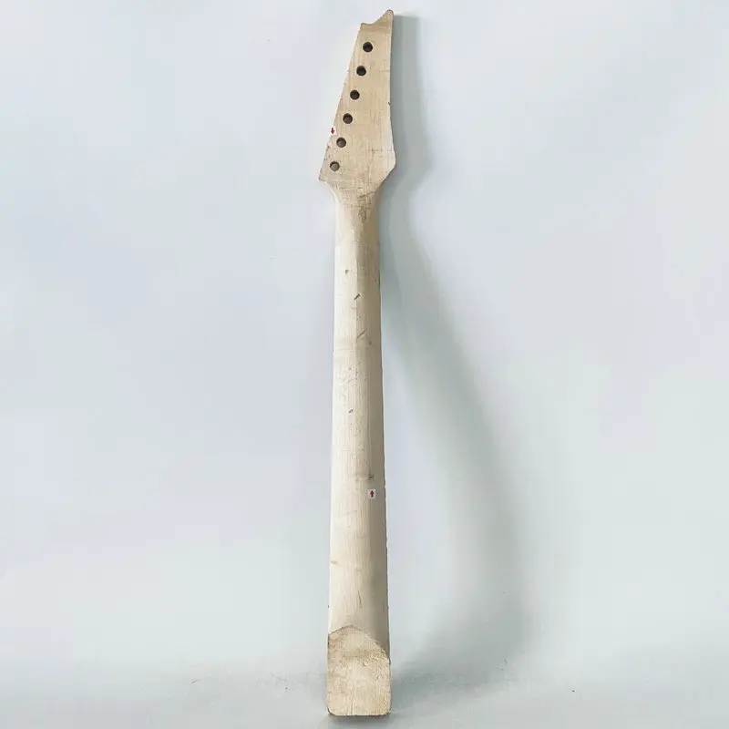 AN798 Left Hand Custom Electric Guitar Neck Maple with Rosewood Unfinished No Frets No Paints DIY Guitar Parts for Replace