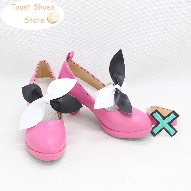 Ootori Emu Cosplay Chaussures, Jeu, Projet Sekai, Coloré, Scène, PU, Bottes, Halloween, Carnaval, Accessoires, Costume Prop