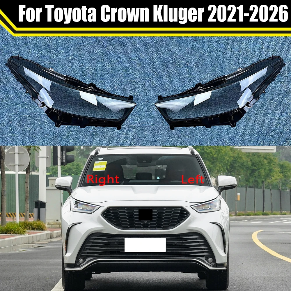 

Lamp Case For Toyota Crown Kluger 2021-2026 Headlamp Glass Lens Shell Car Headlight Cover Transparent Lampshade Light Caps