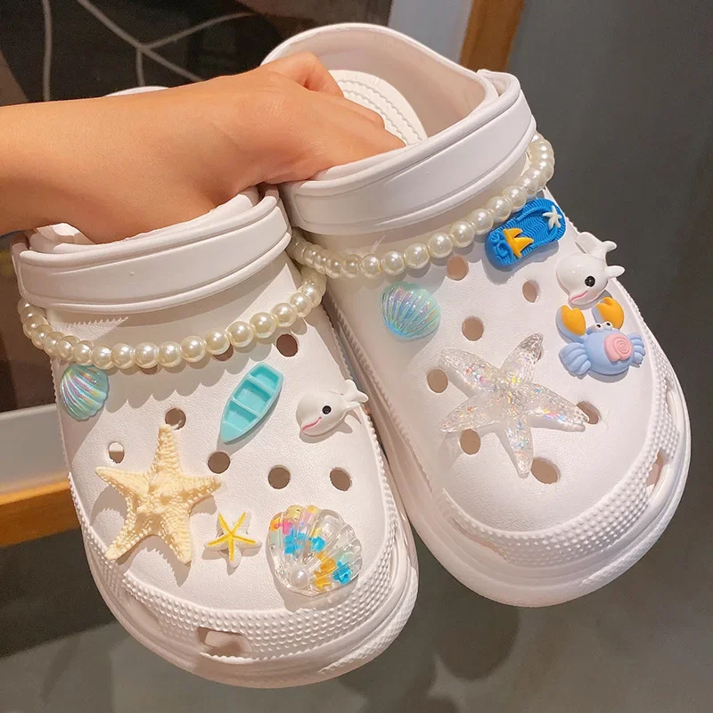 Shoe Charms DIY Seaworld Garden Shoes Set Accessories Decoration Buckle for Hole Shoe Charm Kids Party Girls Gift