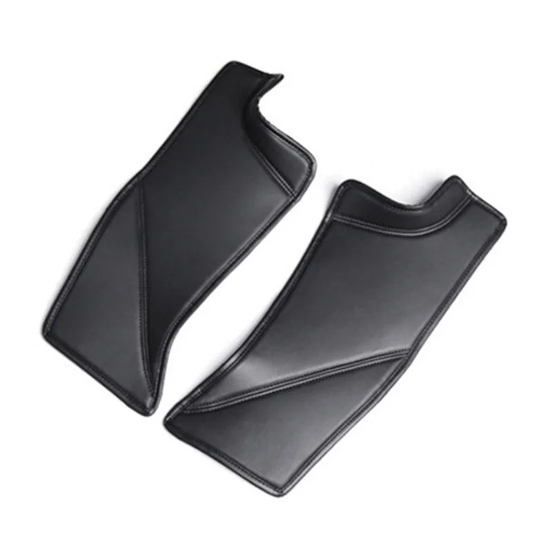 For Tesla Model Y Rear Door Sill Leather Protective Anti Kick Pad Hidden protection 2PCS/ set