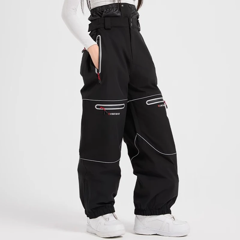 Winter Warm 3L Women Snow Pants Outdoor Sport Mountain Man Ski Trousers Waterproof Hiking Snowmobile Male Clothes