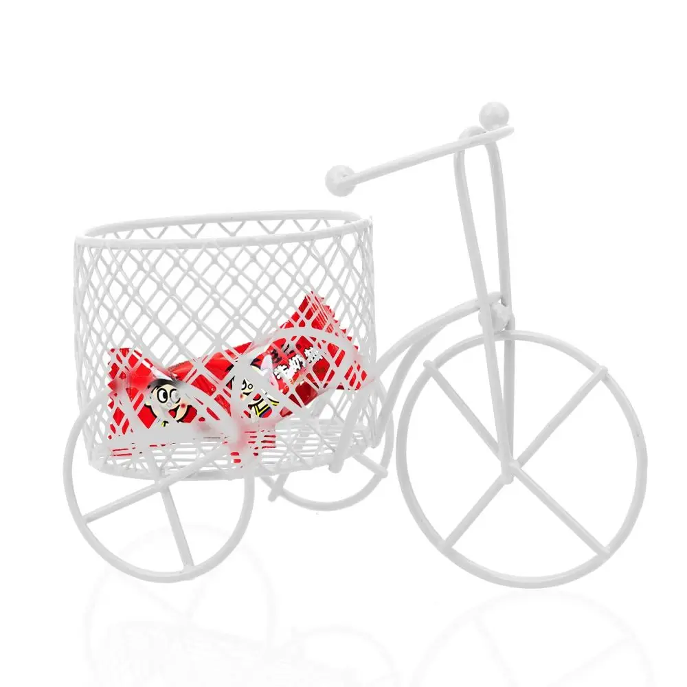 Exquisite craftsmanship Storage Accessories Iron Art Tricycle Design Jewelry Stand Desktop Ornaments Tricycle Model Candy Rack